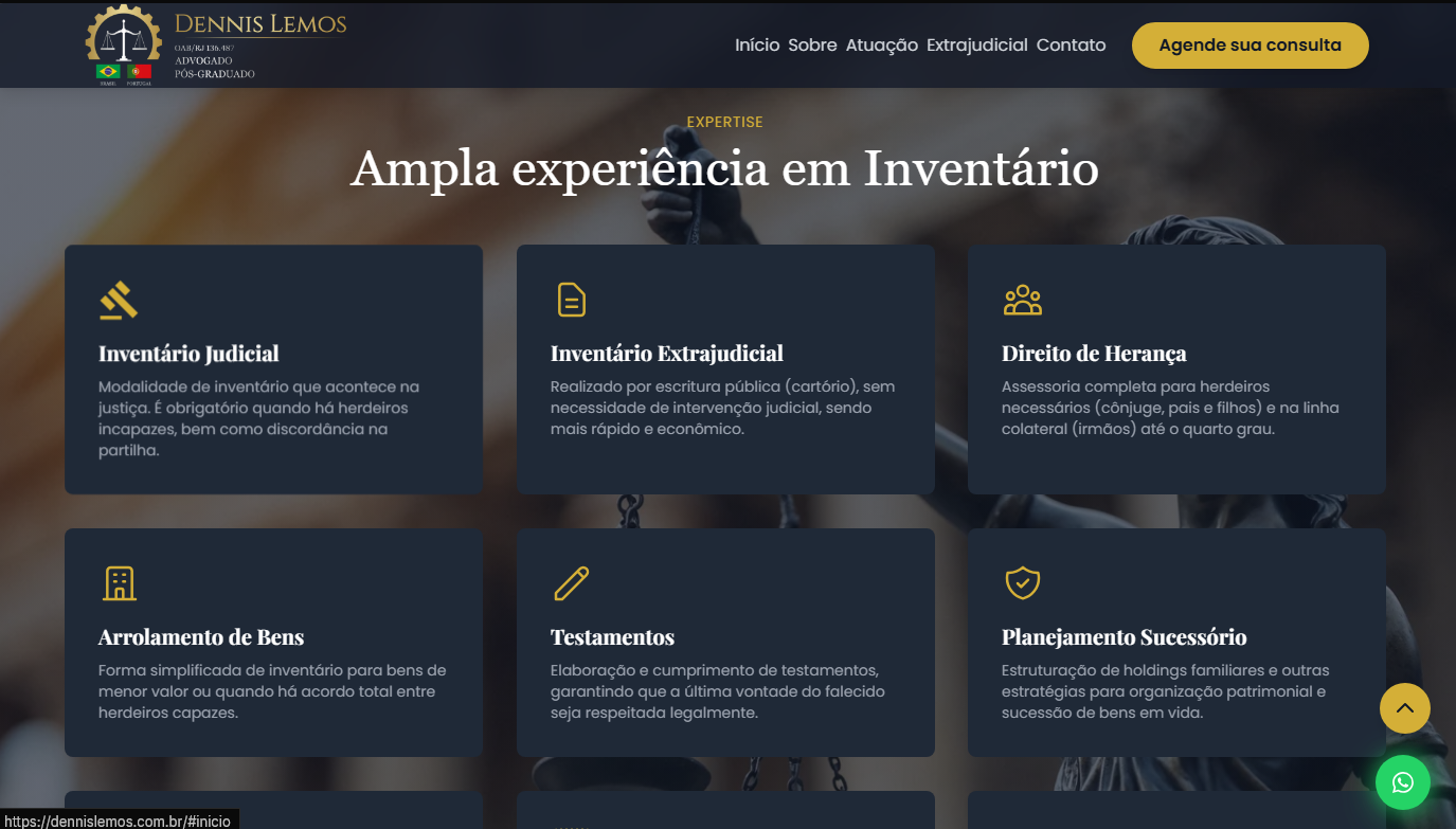 Site Dennis Lemos - Escritório de Advocacia